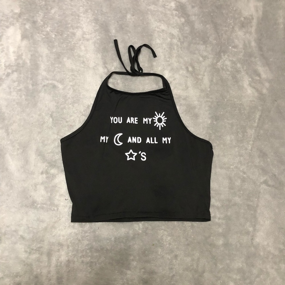 Black crop top
